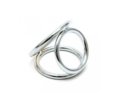 Anillos en Triángulo Metálico para Pene y Testículos