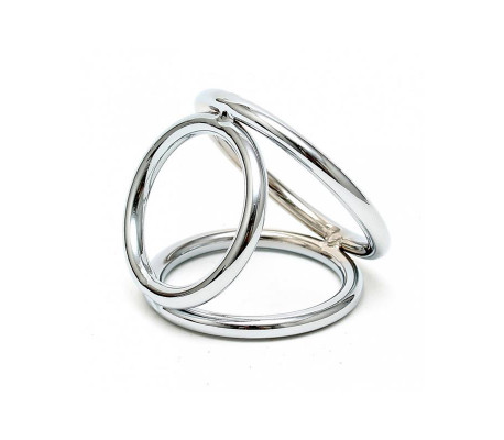 Anillos en Triángulo Metálico para Pene y Testículos