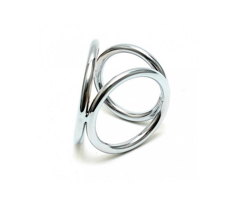 Anillos en Triángulo Metálico para Pene y Testículos