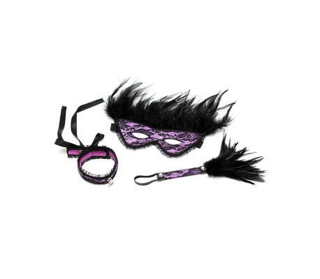 Pack 3 Piezas Dominiset de Lujo Purpura