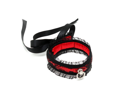 Collar de Saten Rojo