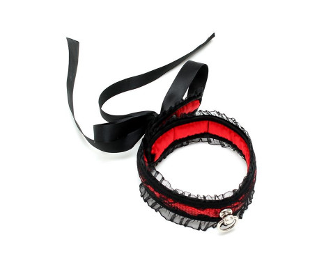 Collar de Saten Rojo
