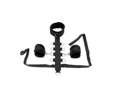 Set Collar con Esposas Negro