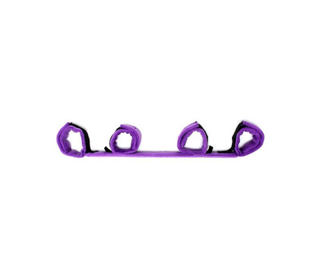 Barra Separadora con 4 Esposas Purpura
