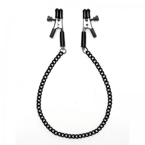 Pinzas para Pezones con Cadena Color Negro