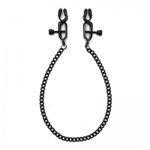 Pinzas para Pezones con Cadena Color Negro