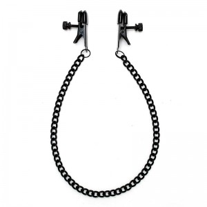 Pinzas para Pezones con Cadena Color Negro