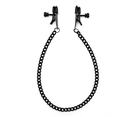 Pinzas para Pezones con Cadena Color Negro