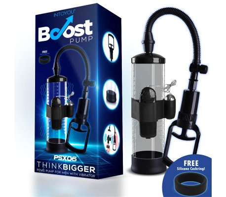 Bomba Manual para el Pene con Accesorio de Vibración PSX06