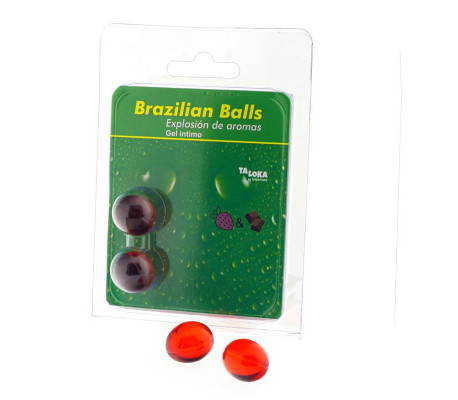 Set 2 Brazilian Balls Aroma Fresa y Chocolate