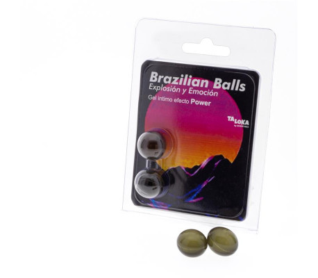 Set 2 Brazilian Balls Gel Excitante Efecto Power