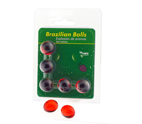 Set 5 Brazilian Balls Explosion de Aroma Fresa