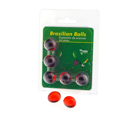 Set 5 Brazilian Balls Explosion Aroma de Fresa-Champan
