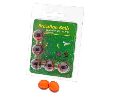 5 Brazilian Balls Explosion Aroma Fresa y Chocolate