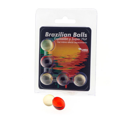 Set 5 Brazilian Balls Gel Efecto Supercalientamiento