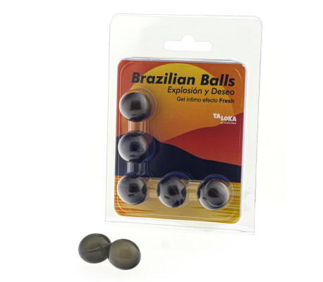 Set 5 Brazilian Balls Gel Excitante Efecto Fresh