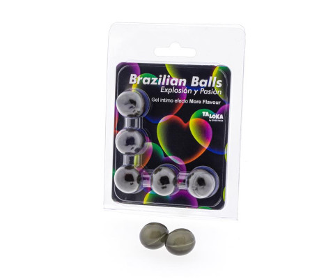 Set 5 Brazilian Balls Gel Excitante Efecto More Flavor/Más Sabor