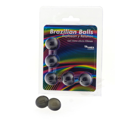 Set 5 Brazilian Balls Gel Excitante Efecto Climax