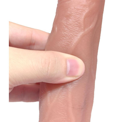 Tiberio Dildo Realista Turbo Shaking con Thrusting, Rotación 360º y Control Remoto Silicona Líquida