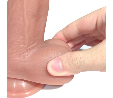 Tiberio Dildo Realista Turbo Shaking con Thrusting, Rotación 360º y Control Remoto Silicona Líquida