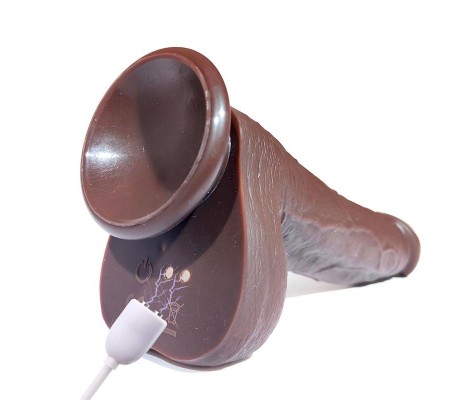Severo Dildo Realista Turbo Shaking Thrusting, Rotación 360º Control Remoto Efecto Calor