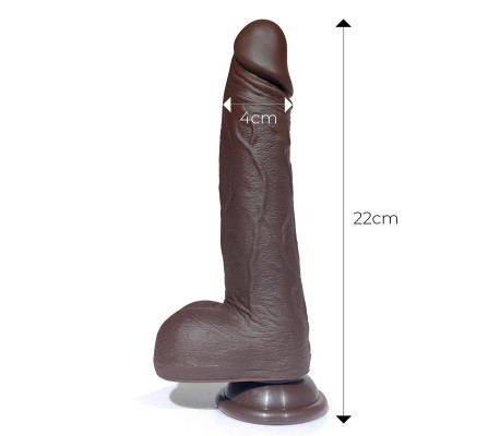 Severo Dildo Realista Turbo Shaking Thrusting, Rotación 360º Control Remoto Efecto Calor