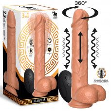 Flavius Dildo con Vibración, Thrusting y Waving 360º 9 - 23 cm