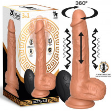 Octavius Dildo con Vibración, Thrusting y Waving 360º 7.8 - 20 cm