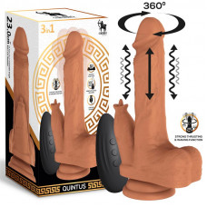 Quintus Dildo con Vibración, Thrusting y Waving 360º 9 - 23 cm