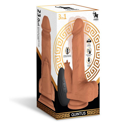 Quintus Dildo con Vibración, Thrusting y Waving 360º 9 - 23 cm