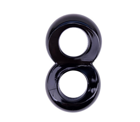 Anillo para el Pene Doble Duo Cock 8 Negro