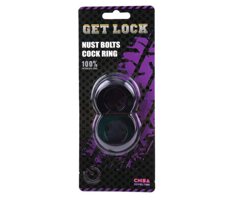 Anillo para el Pene Doble Duo Cock 8 Negro