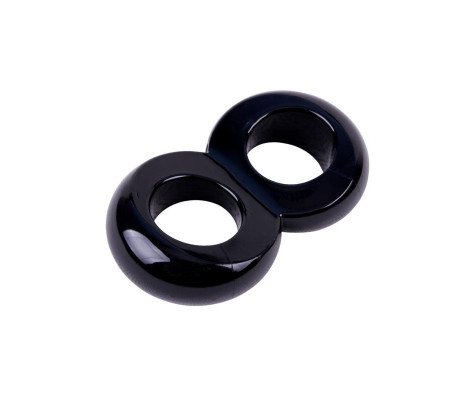 Anillo para el Pene Doble Duo Cock 8 Negro