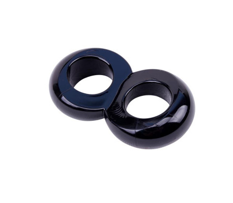 Anillo para el Pene Doble Duo Cock 8 Negro