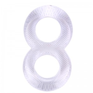 Anillo para el Pene Doble Duo Cock 8 Transparente