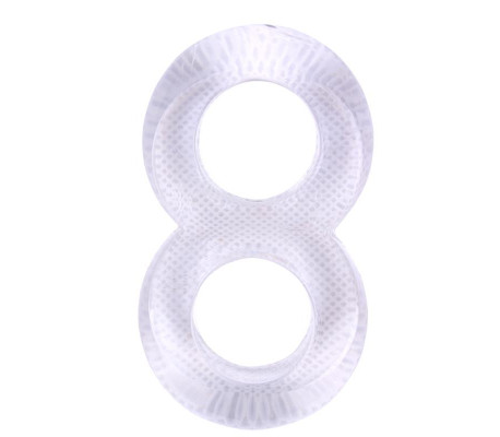 Anillo para el Pene Doble Duo Cock 8 Transparente