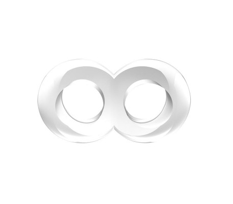 Anillo para el Pene Doble Duo Cock 8 Transparente