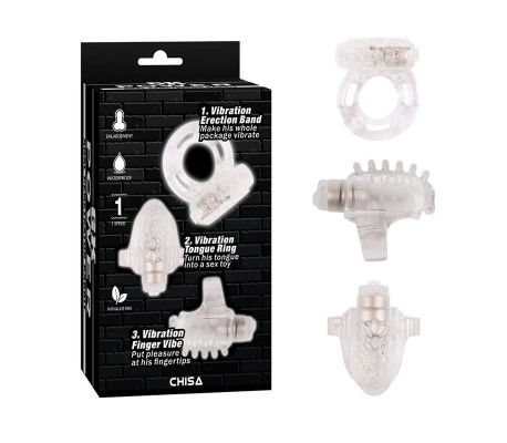 Kit 3 Anillos para el Pene Teasers Ring Kit