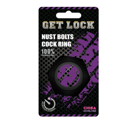 Anillo para el Pene Nust Bolts  Negro