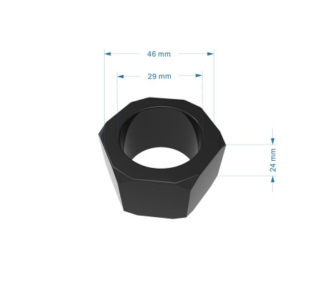 Anillo para el Pene Nust Bolts  Negro