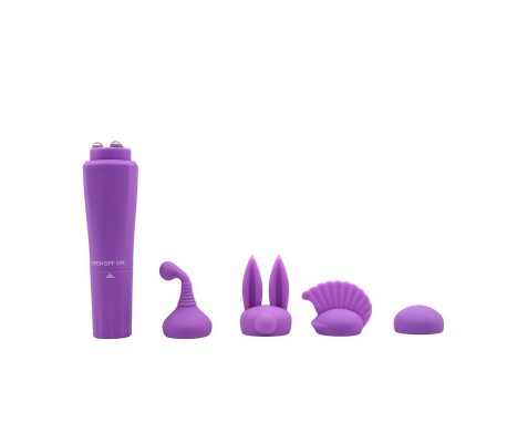 Estimulador con 4 Cabezales Sweet Púrpura