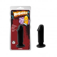 Plug Anal Evil Talla M 12.5 x 3.7 cm Negro