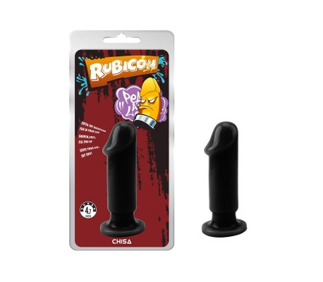Plug Anal Evil Talla M 12.5 x 3.7 cm Negro