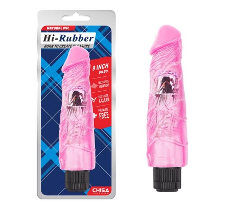 Vibrador Hi-Rubber 9 Rosa