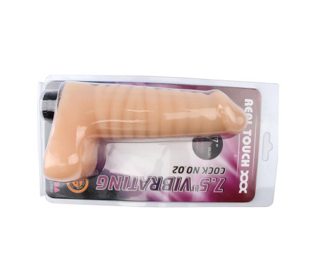 Vibrador No.02 T-Skin 7.5 Natural
