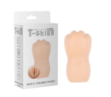 Masturbador Ashly Chubby Vagina T-Skin 13.3 cm Natural