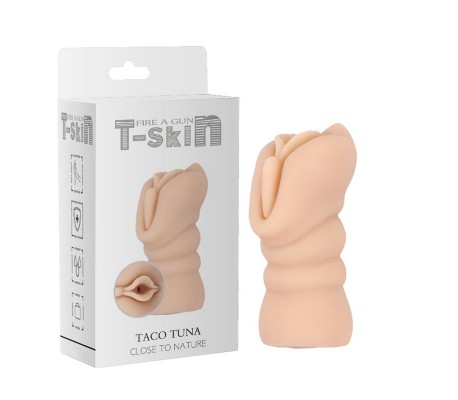 Masturbador Taco Tuna T-Skin 12.6 cm Natural