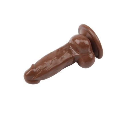 Dildo Jumbo Jack 6 con Vibración marrón