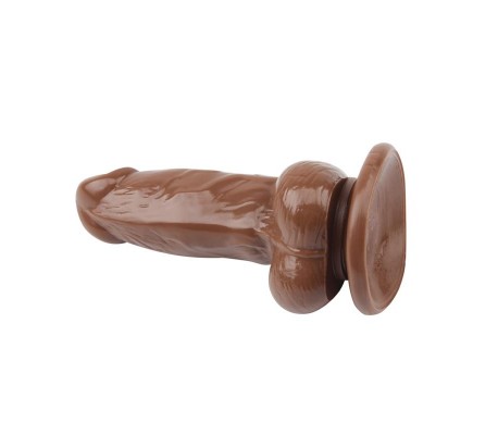 Dildo Jumbo Jack 6 con Vibración marrón