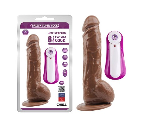 Vibrador Jeff Stryker 8.9 Marron